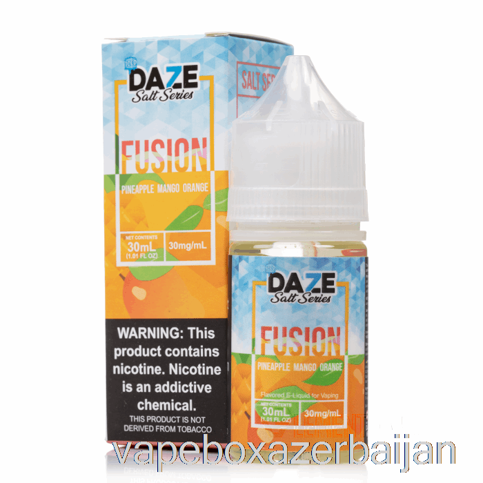 E-Juice Vape ICED Pineapple Mango Orange - 7 Daze Fusion Salt - 30mL 50mg
